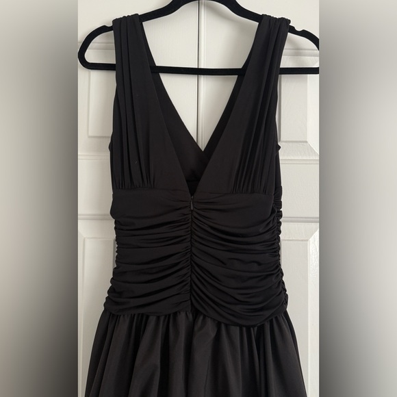 Max & Cleo Semi Formal Black Tulle Fit Flare Dress - Elegant Black Sleeveless - Picture 4 of 16